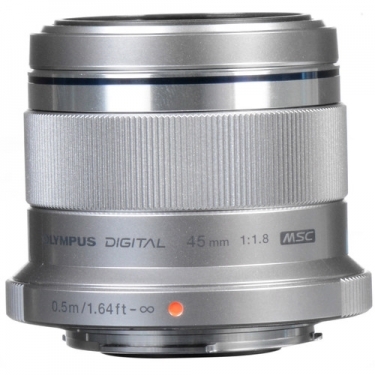 Olympus M.Zuiko Digital 45mm Lens Silver